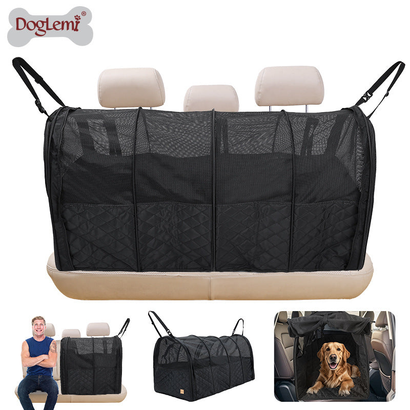 Adjustable Pet Bed Car-mounted Medium and Large Dog Tunnel Cage Portable Pet Anti-dirt Car Pet Supplies Dog