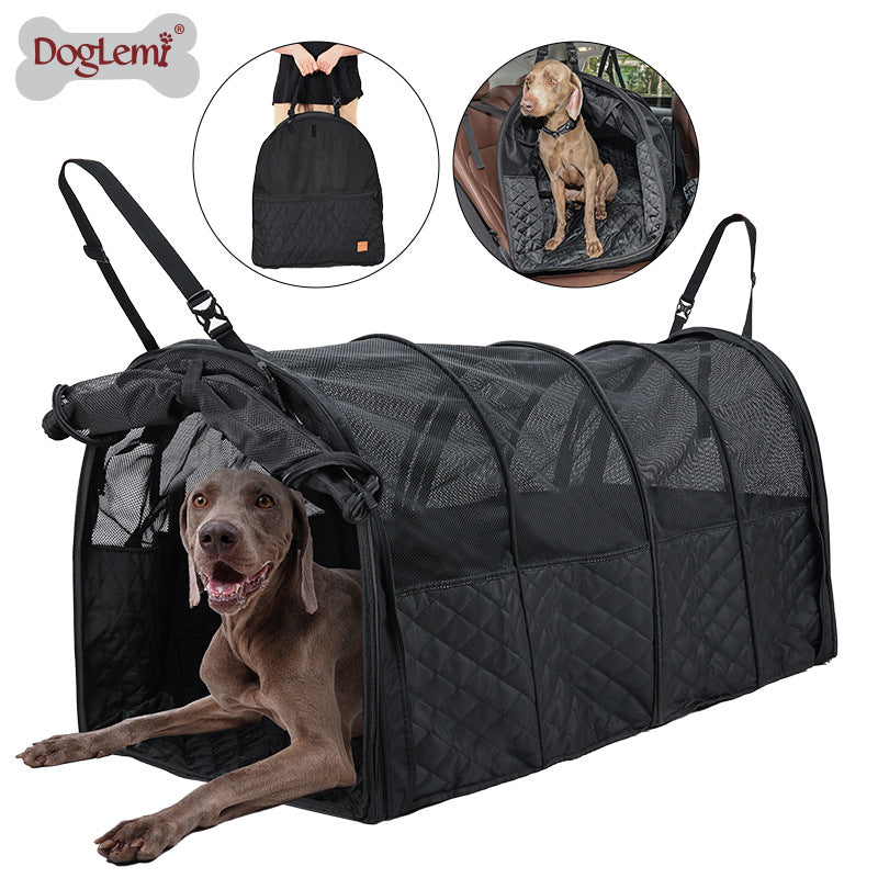 Adjustable Pet Bed Car-mounted Medium and Large Dog Tunnel Cage Portable Pet Anti-dirt Car Pet Supplies Dog